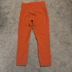 Burnt orange leggings lululemon